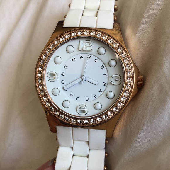 Marc by Marc Jacobs Rose Gold & White Watch main image 7